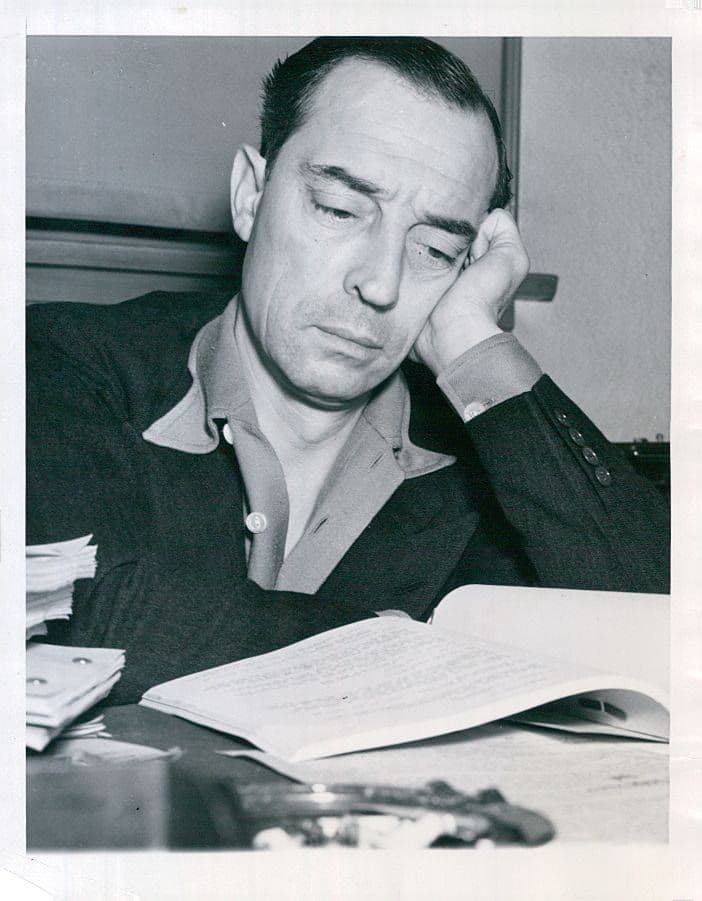 Buster Keaton working on Life in Sometown, U.S.A.