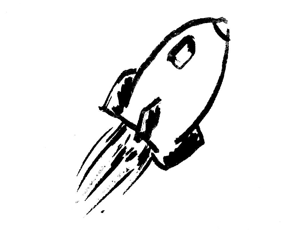 Illustration of rocketship