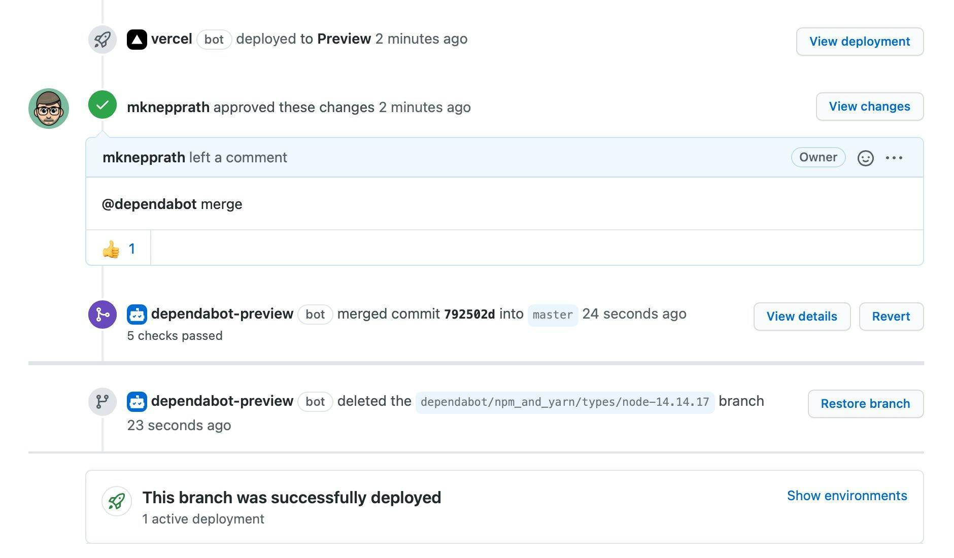 My GitHub Action in action.